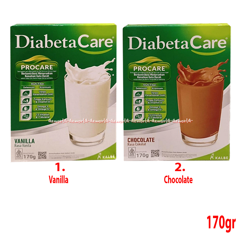 

Diabeta Care 170gr Vanilla Rasa Vanila Procare Susu Untuk Penderita Diabetes Chocolate Rasa Coklat Diperkaya Kromium