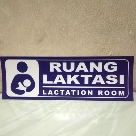 

Stiker vinyl RUANG LAKTASI 10 X 30 CM sign rambu k3