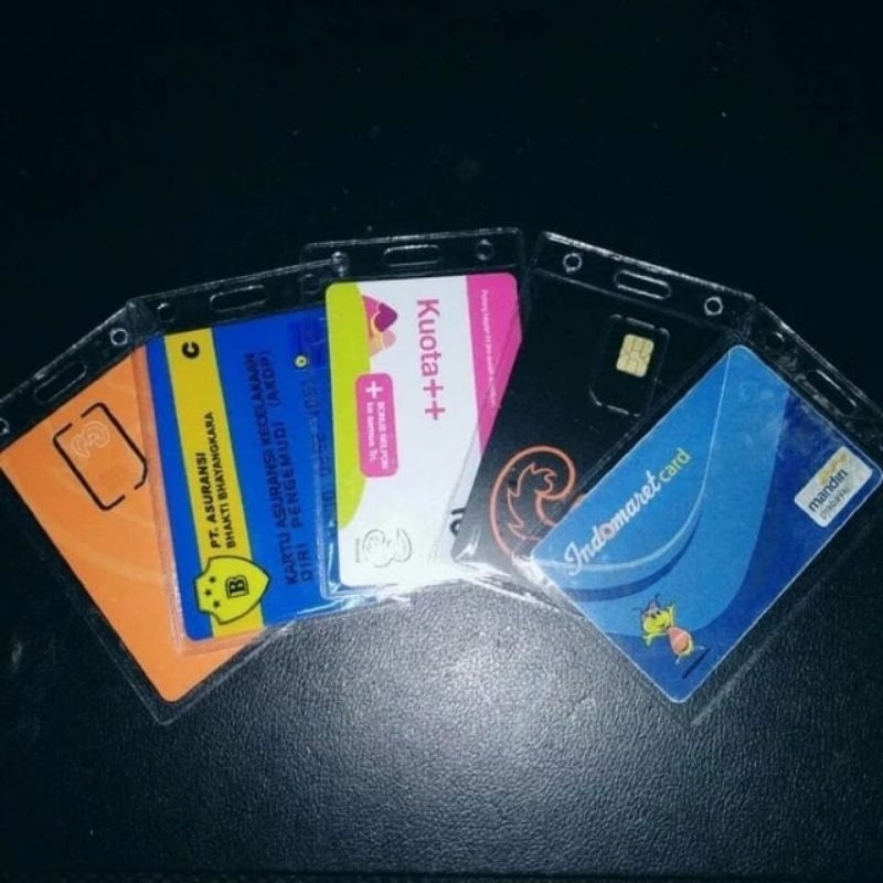 

sampul KTP mika plastik pelindung laminating cover ATM