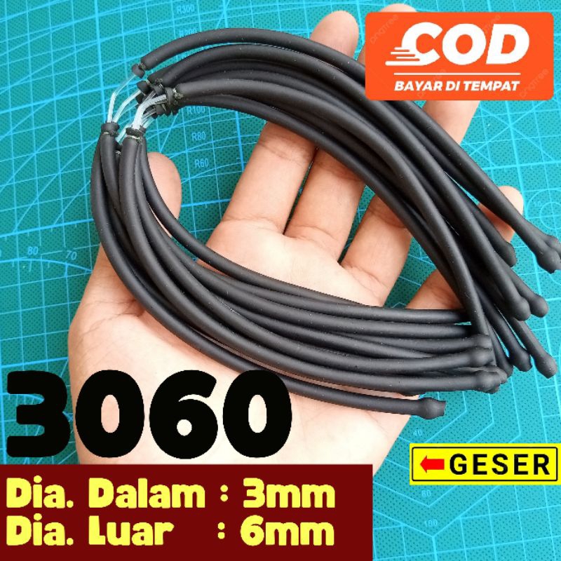 karet ketapel 3060 HITAM SIAP PAKAI