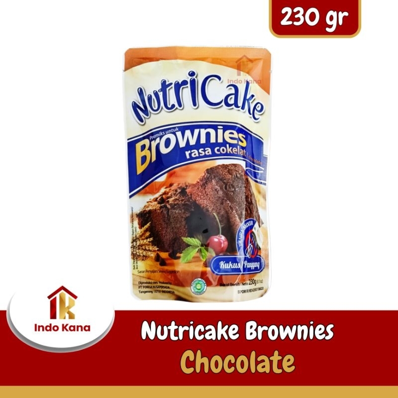 

NUTRICAKE BROWNIES COKLAT 230 gr