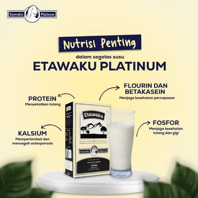 

Etawaku Paket Hemat 1 Box - Susu Kambing Etawa Platinum Krimer Bubuk Rendah Lemak