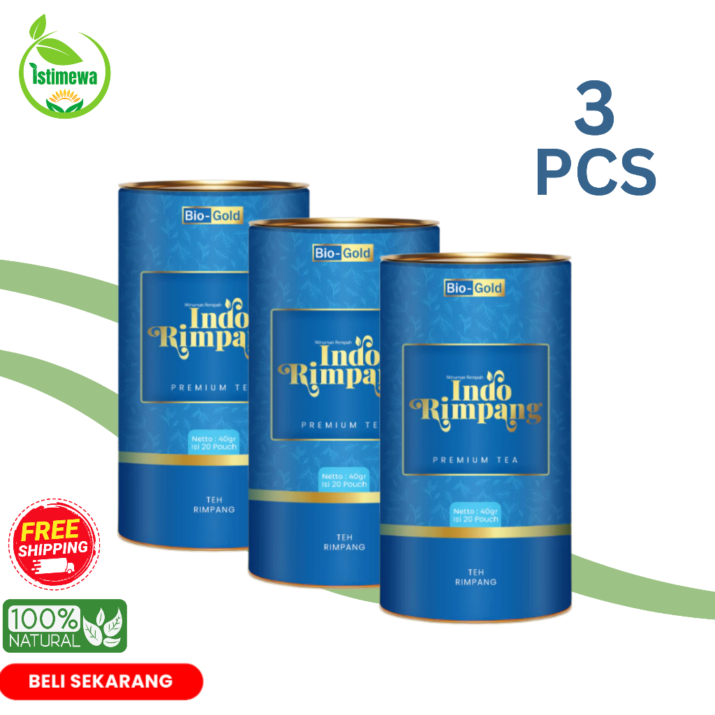 

Teh Celup Indo Rimpang Bio Gold Premium Tea | 100% Bahan Herbal Alami Teh Diet | Pelangsing Alami