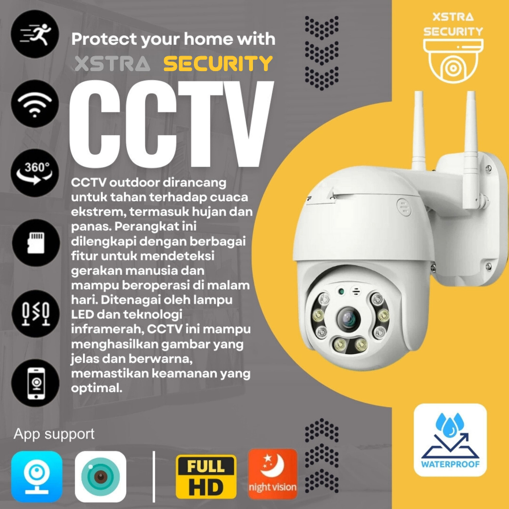 CCTV Outdoor luar ruangan v360 tahan air