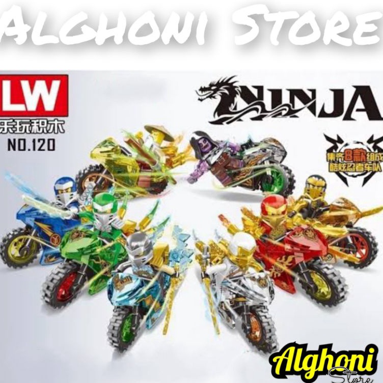 Get Sale Mainan anak bricks ninja motor set lengkap aksesoris minifigure robot ninja balok susun min