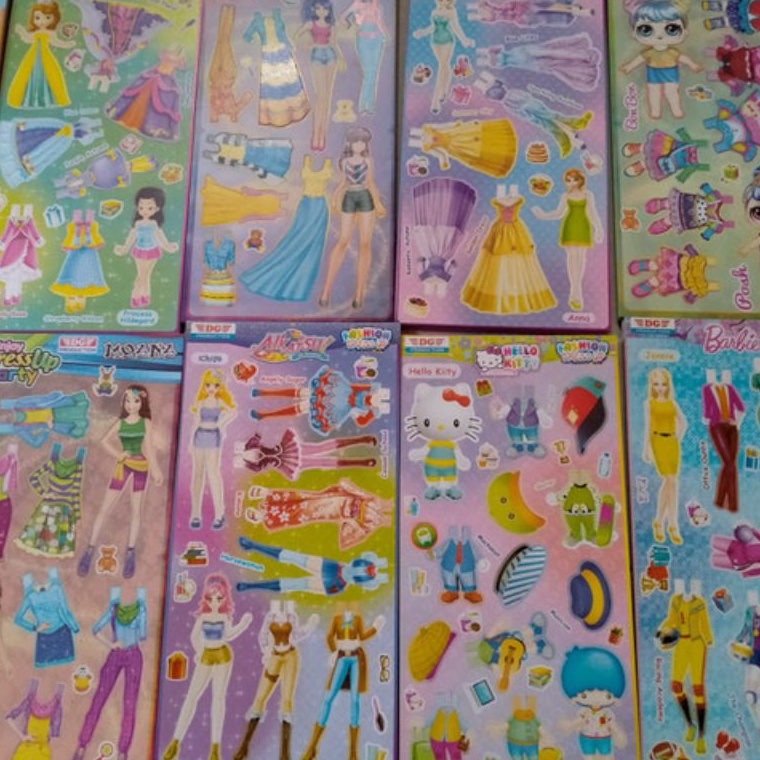 Model Terbaru 15 Lembar Mainan Bp Bp an Karakter  Mainan Anak Perempuan  Mainan Jadul Gambar Di Kiri