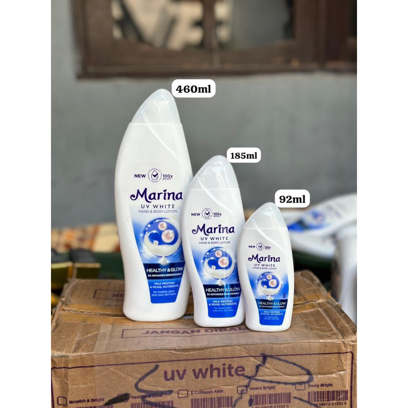 MARINA HEALTY GLOW BIRU 460ml & 185ml