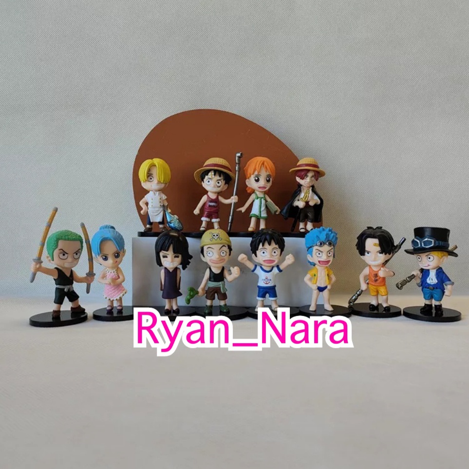 Kejar Obral Mainan Action Mini Figure Anime One Piece Child Luffy Zoro Sanji Sabo Ace Nami Vivi Robi