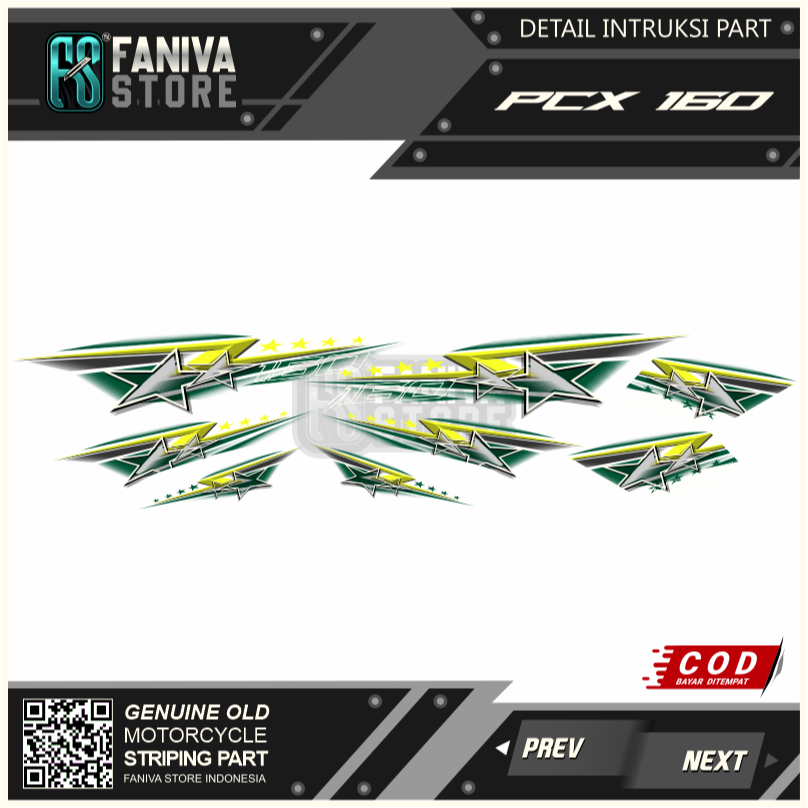 Striping pcx 160 thailand transparan / striping honda pcx 160 / striping pcs 160