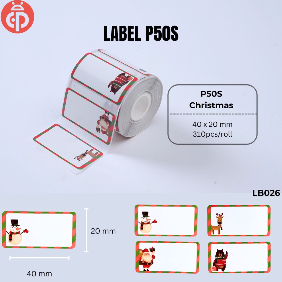 

Super Delivery Kertas Termal Stiker High Quality Carakter Cute Animal Fruit Printer Label Marklife P5S