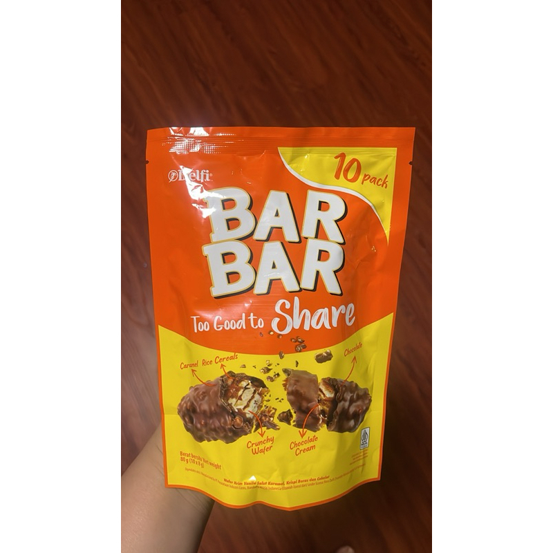 

Delfi Bar Bar Wafer Coklat Share Pack isi 10