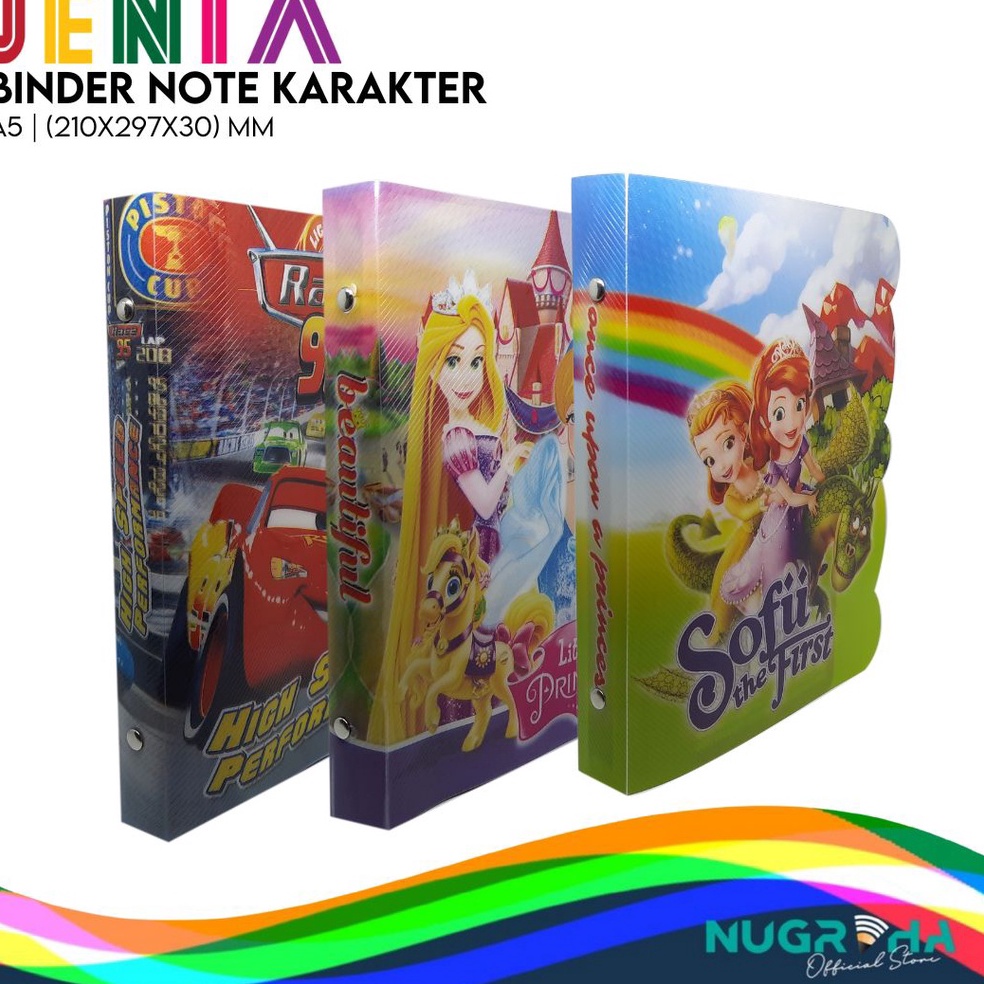 

Gratis Packing Map Binder Note A5 Jenia Karakter Fancy Kartun
