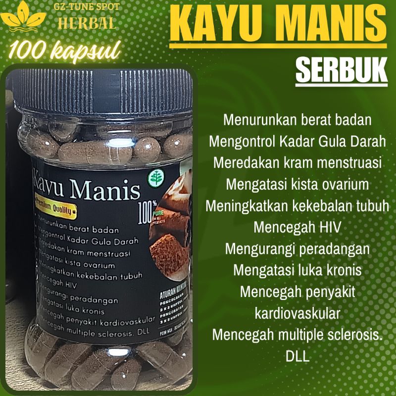 

KAYU MANIS Murni - Antioksidan, Jantung, Diabetes