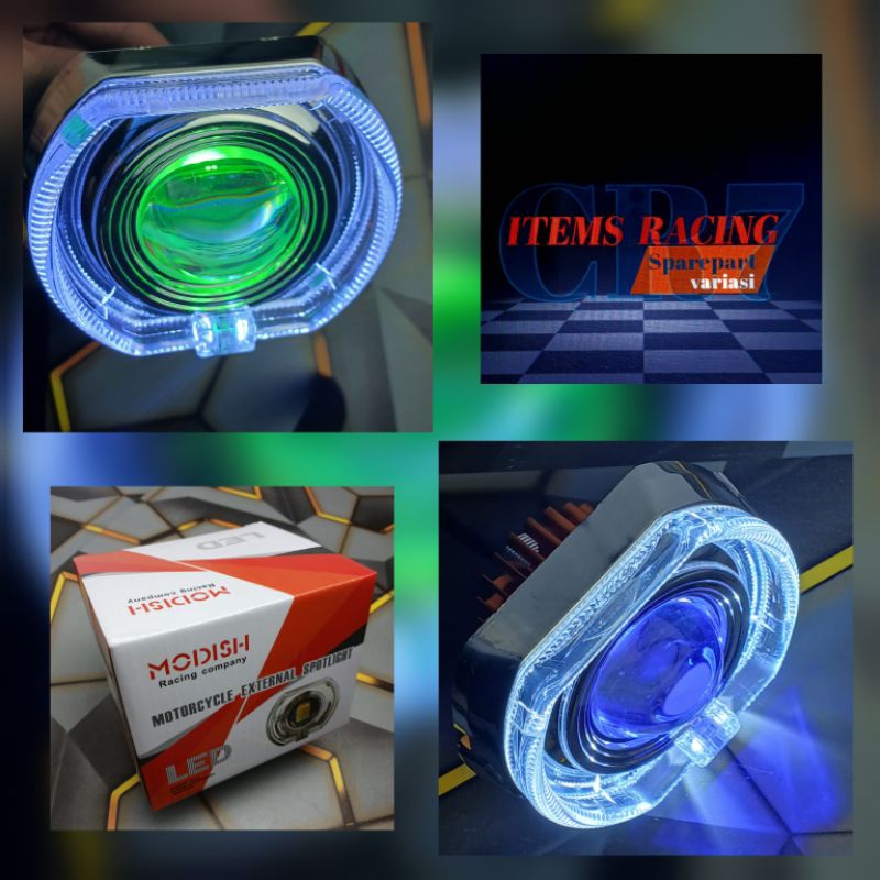 PROJIE BILED BILED 4,5INC CAHAYA LASER CUT OFF HIGH LOW PLUS SHROUD DEVIL BILED MODISH PROJIE BILED