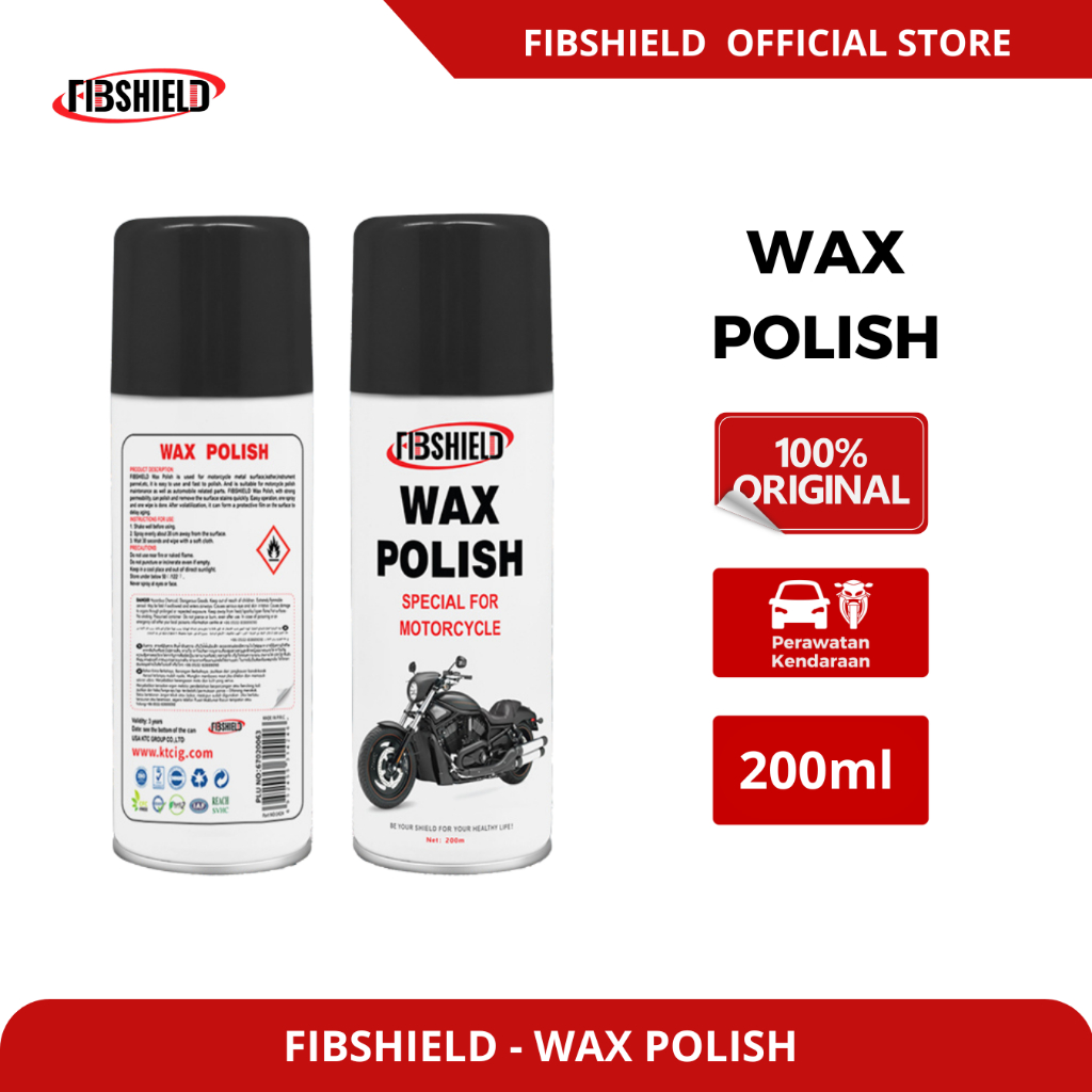 FIBSHIELD Wax Polish motor wax PENGKILAP CAT MOBIL/ CAR WAX