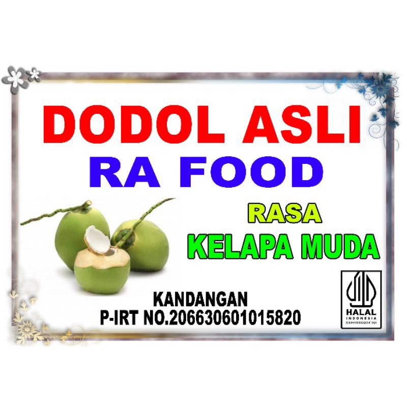 

Dodol Asli Kandangan Ra Food Rasa Kelapa Muda 120 gram