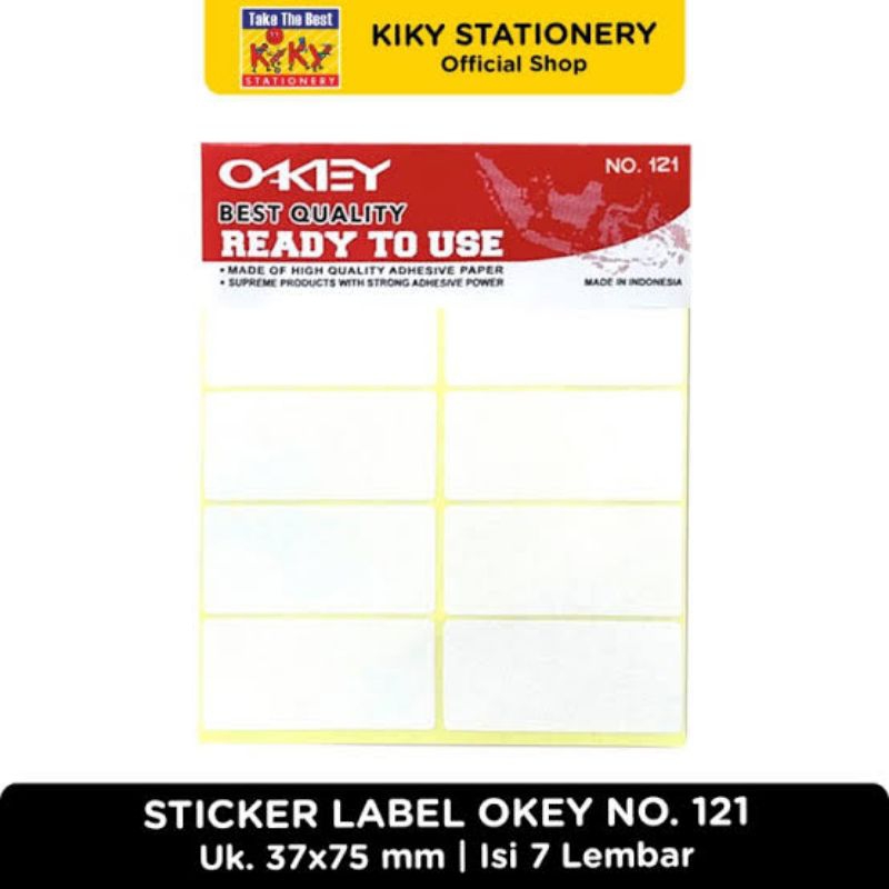 

Poll Murah !!! Label Okeey No.121 (Kiky) 1 Pack Isi 7 Lembar