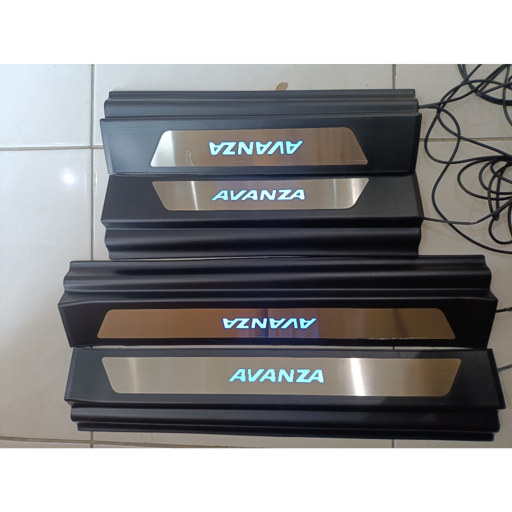 Sillplate Avanza 2022 Led Blue Pijakan Kaki Avanza 2022