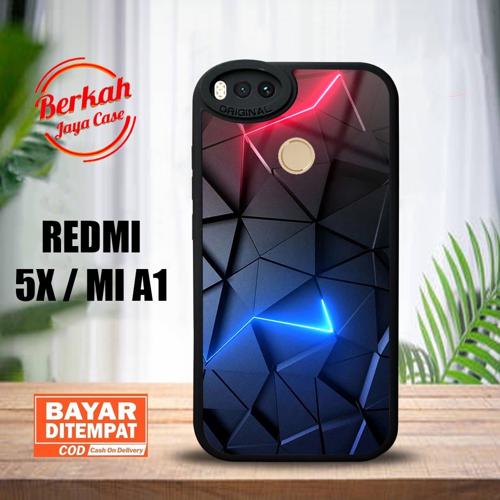 Case Redmi 5X / MI A1 Terbaru Casing MI A1 Abstrak Case Terlaris Hardcase Softcase Premium Glosy