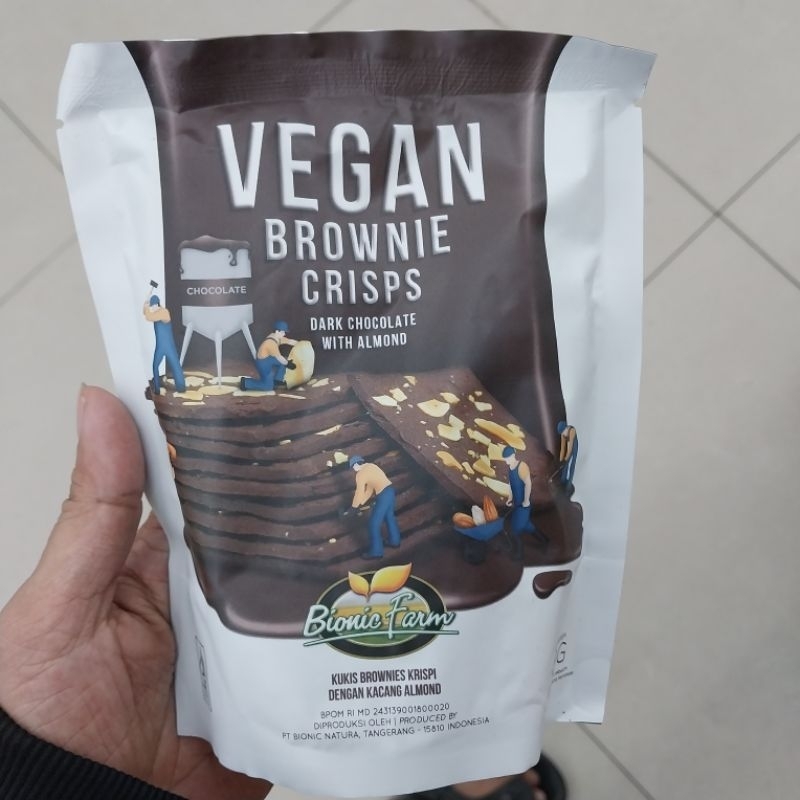 

VEGAN BROWNIES CRISPY DARK CHOCO 40 GRAM
