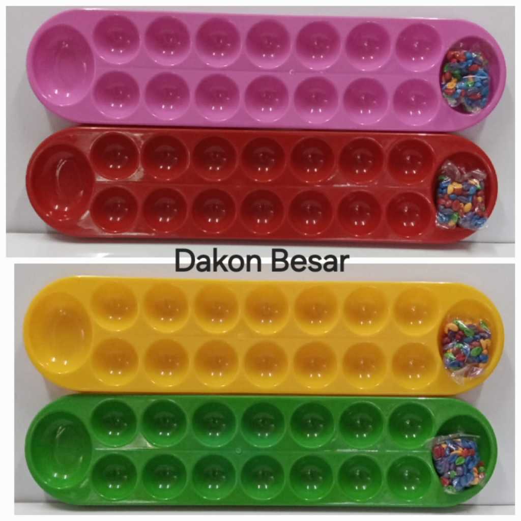 Mainan Dakon Besar –DakonB- Bahan Plastik – SNI