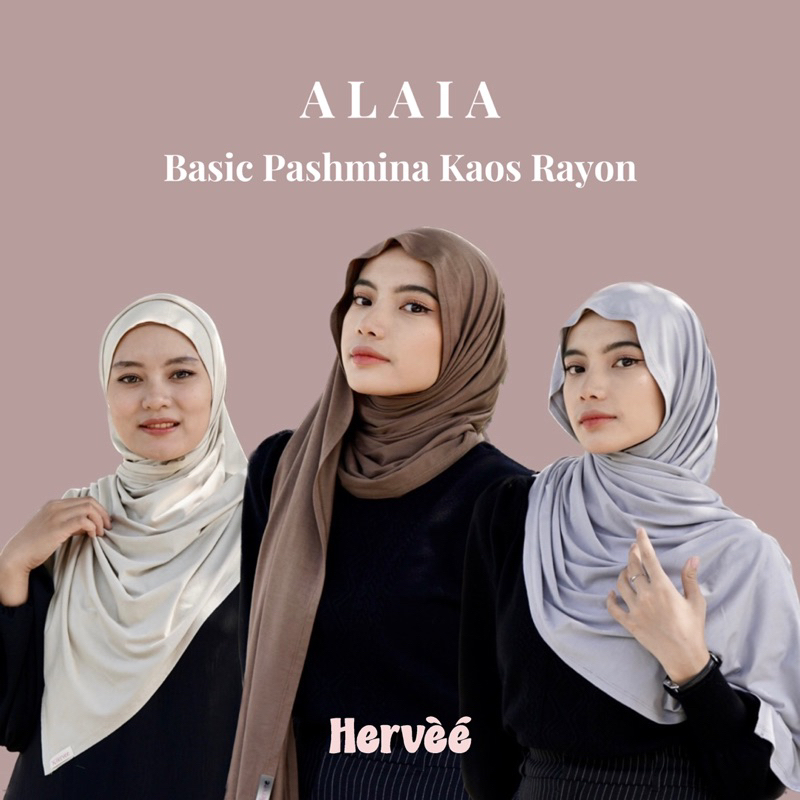 Alaia Pashmina Kaos Rayon Super