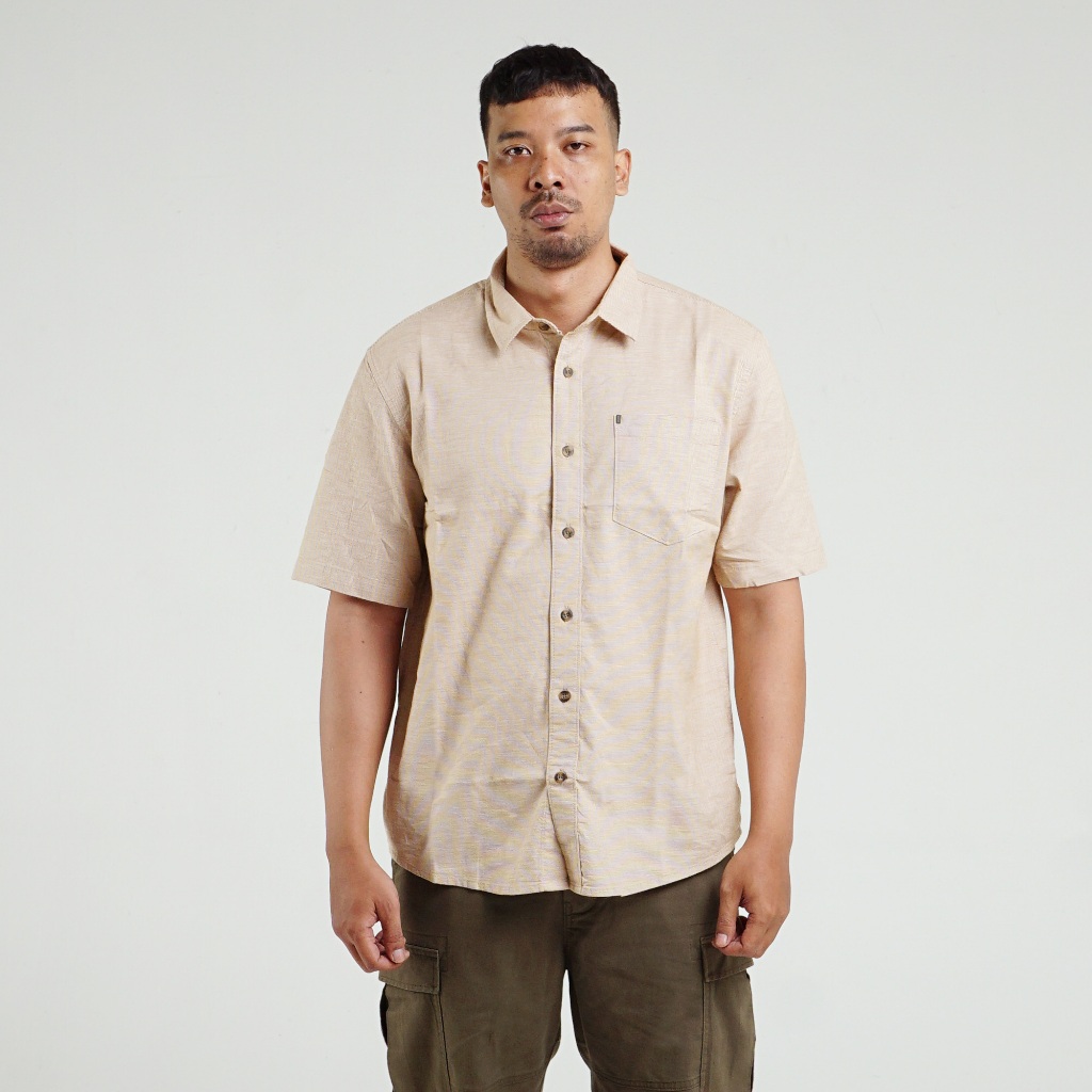 Kemeja Original MGEE - Kemeja Kasual Lengan Pendek Original MGEE Alto CKPS 144 Mustard