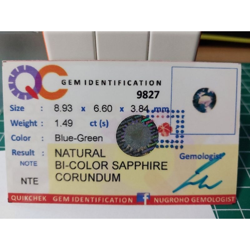 Bi Color Sapphire SAB3557