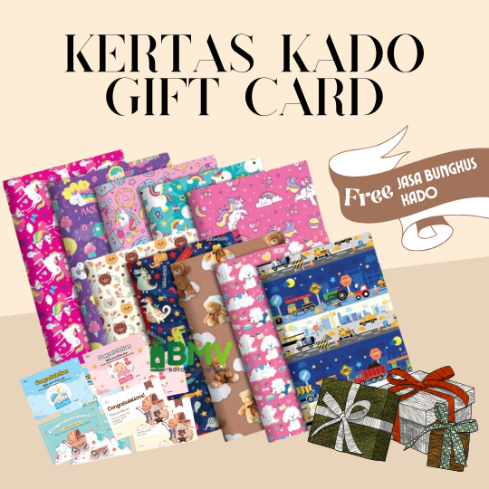 

Kertas Kado Motif Lucu Kartun Berkualitas Bisa Bungkus Gift Card Hampers Hadiah Labubu Bunga