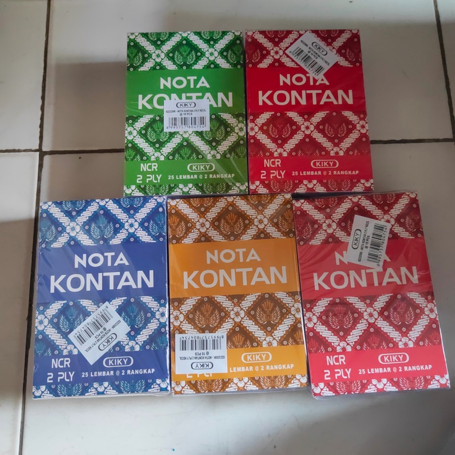 

Nota Kontan Kecil Rangkap 2 Ply Kiky isi 10 Buku