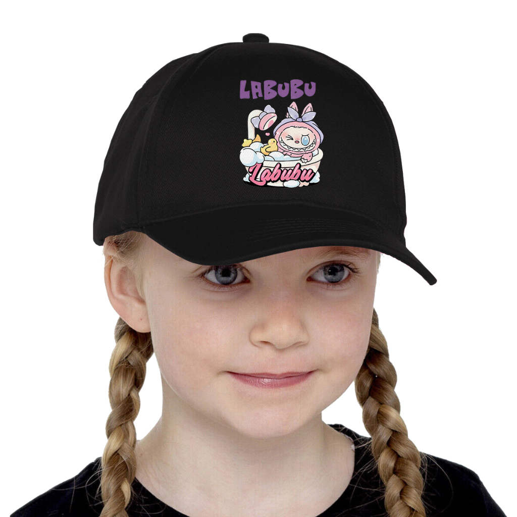 Topi Anak Labubu Boneka Lisa Blackpink Atasan Anak Laki-Laki Perempuan LBB-05