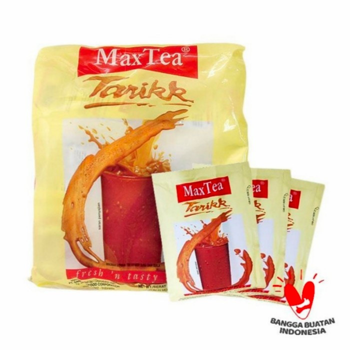 

Max tea tarik 1 renceng 10 Sachet @25g