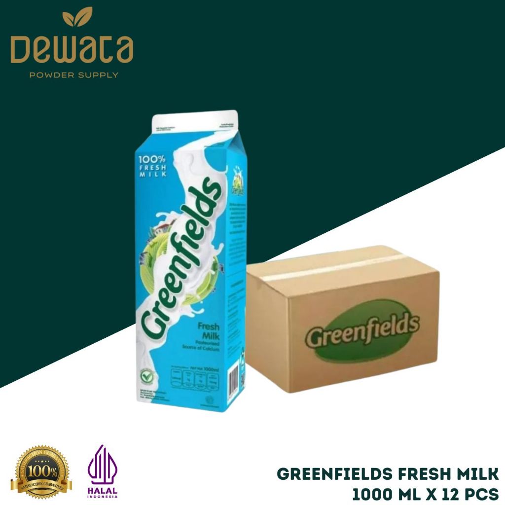 

Greenfields Fresh Milk 1000 ml (1 Dus x 12 Pcs)