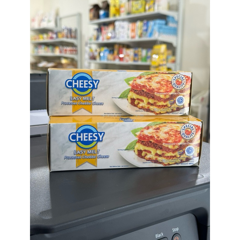 

Cheesy easy melt processed cheddar cheese 480Gr