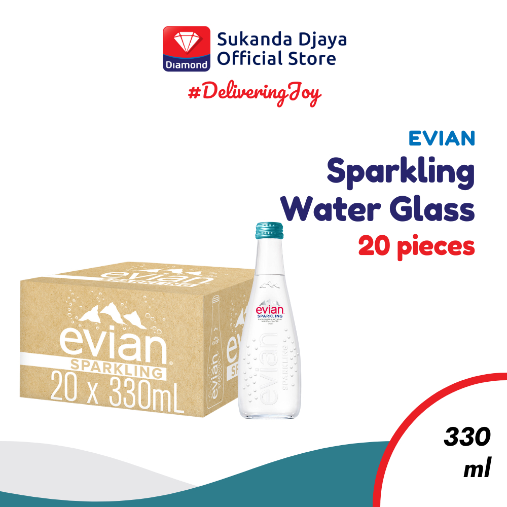 

Evian Sparkling Mineral Water Glass 330 Ml - 1 Karton