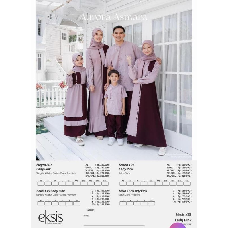 Sarimbit Seply Eksis 218//Seragam Keluarga