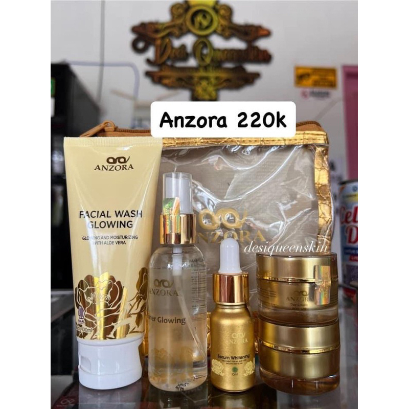 ANZORA SKINCARE PAKET GLOW BPOM