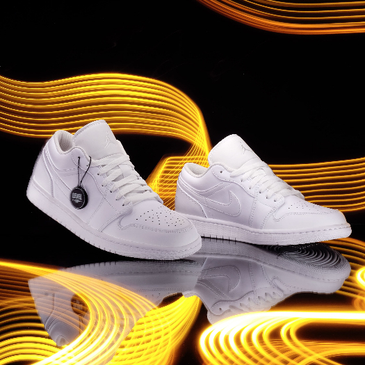 Air Jordan 1 Low Triple White 100% Original