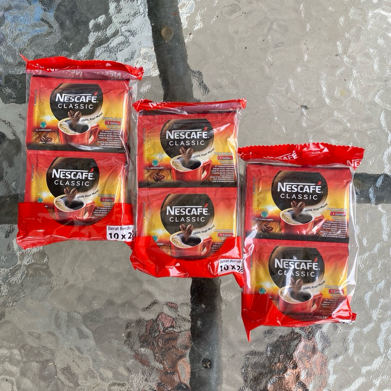 

Nescafe Classic Kemasan 2 gram Pack isi 10 Pcs Enak & Murah