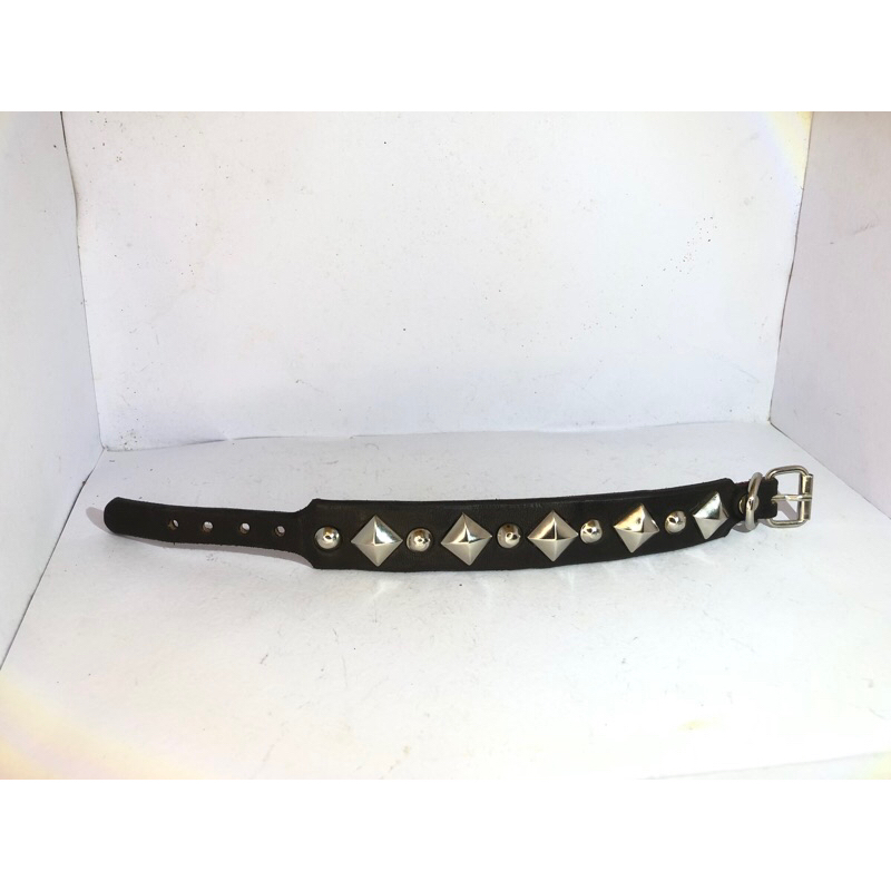 Custom boots strap combine studs mushroom & pyramid