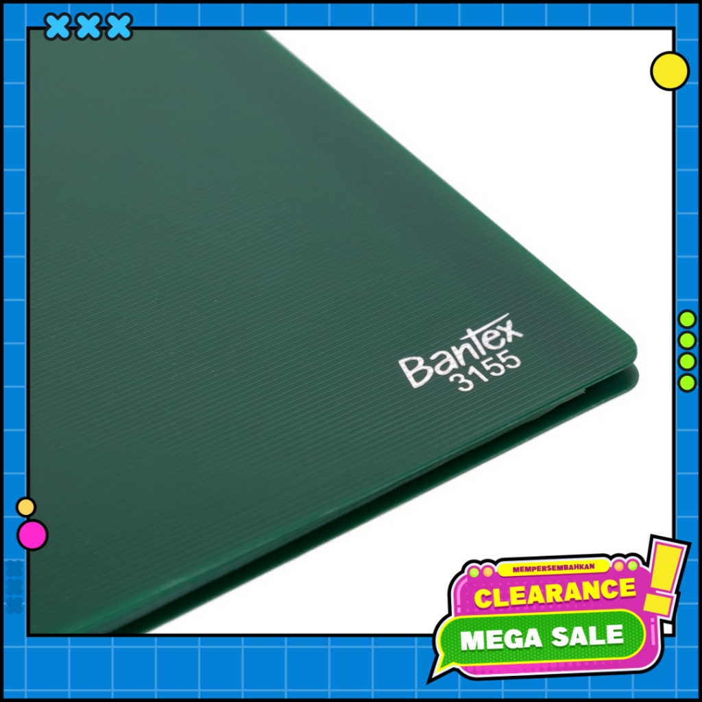 

Bantex Display Book Transparent A4 (20 pockets) Green 3155 04