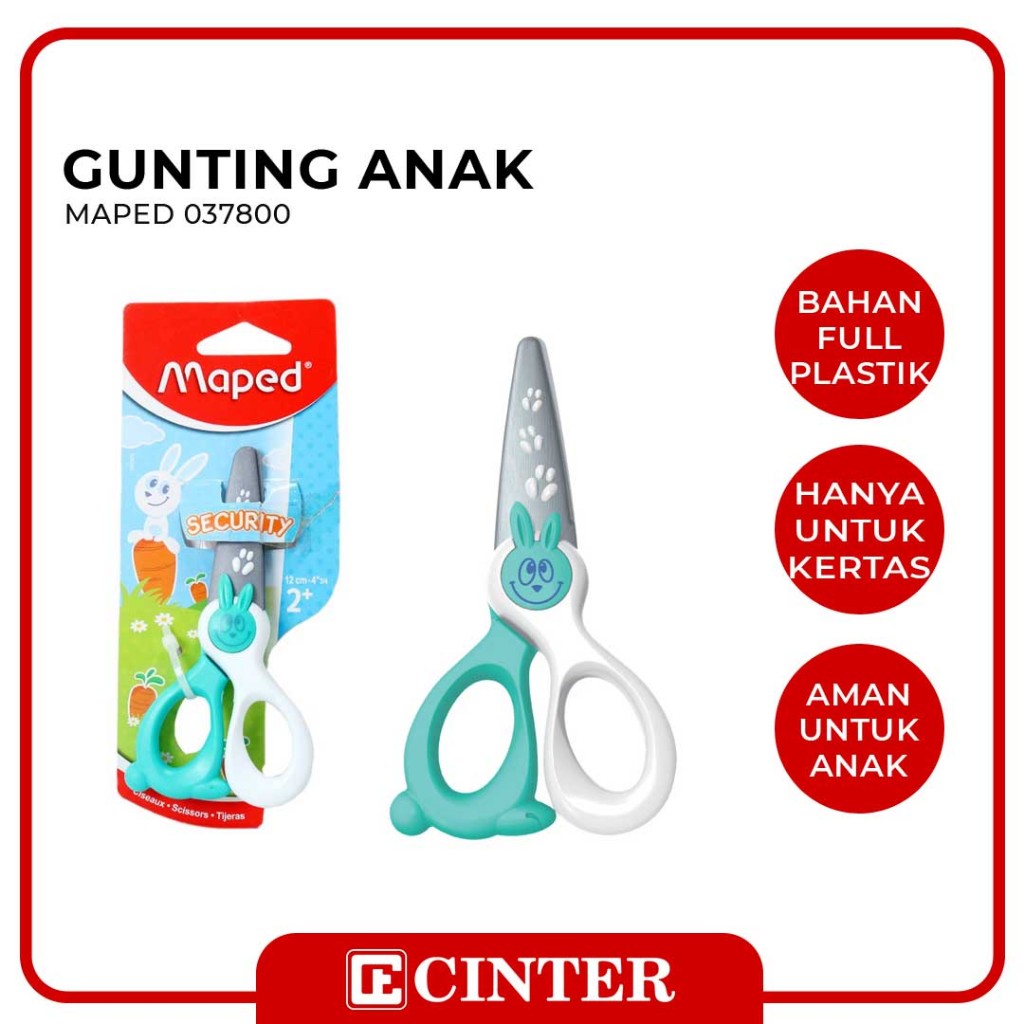 

MAPED -GUNTING / SCISSORS KIDI CUT 12 CM 4 1/2 037800