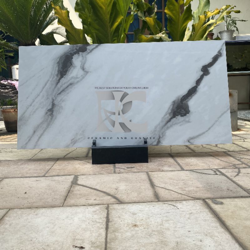 Granit lantai 60x120 Venice bianco / Glossy / Cove