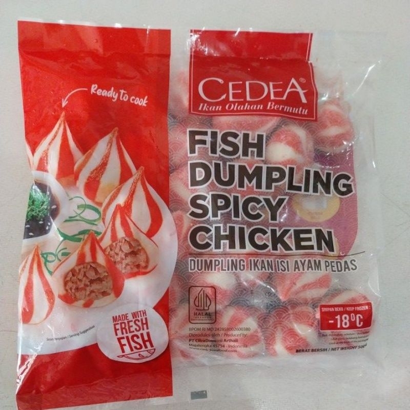 

dumpling spicy chiken cedea 500g/ dumpling ayam pedas