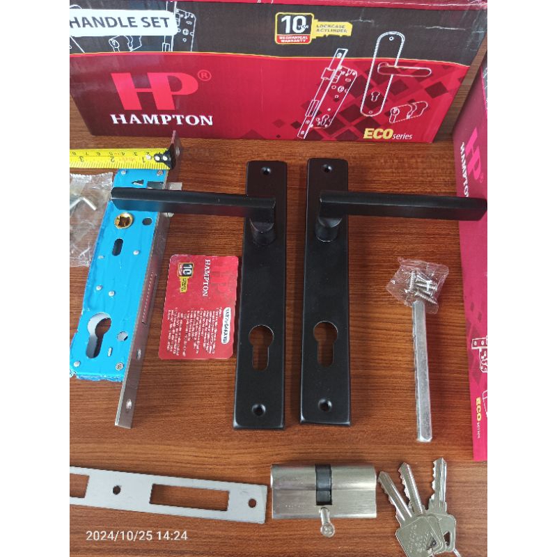 Kunci pintu Aluminium body ramping Hampton hitam