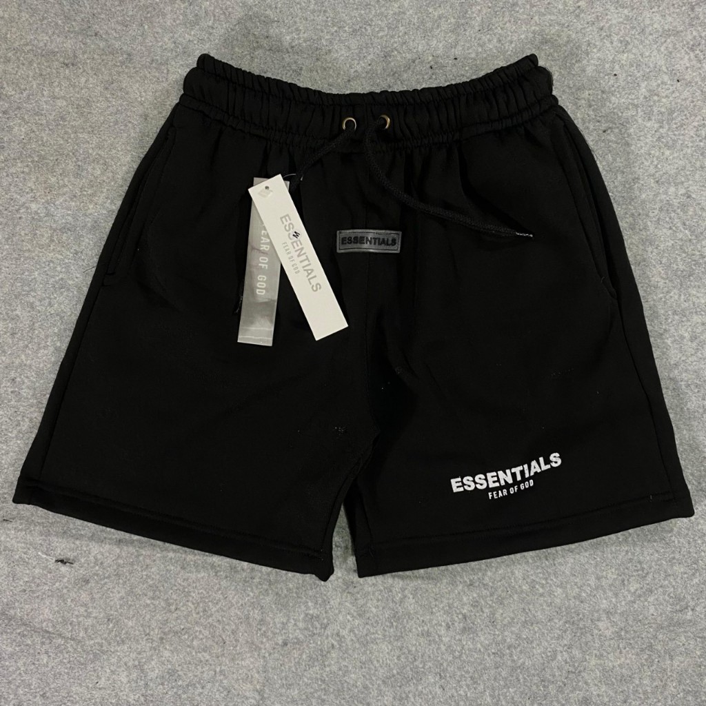 CELANA PENDEK SHORT PANTS SWEATPANTS ESSENTIALS FOG FEAR OF GOD TYPE BLACK