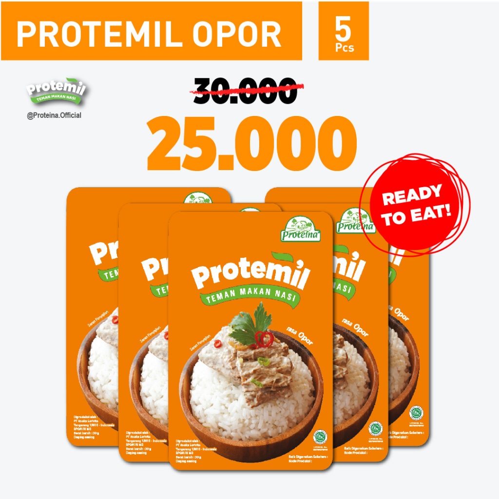 

Protemil Opor 5pcs / Makanan Instan / Siap Makan