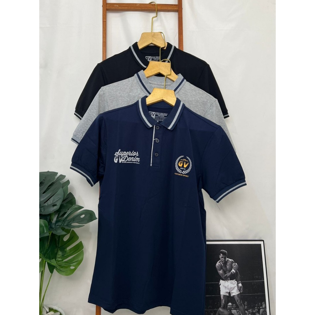 T-shirt Polo Goviboss / Kaos Kerah Goviboss / Kaos Goviboss "Superior" Ukuran  M - L