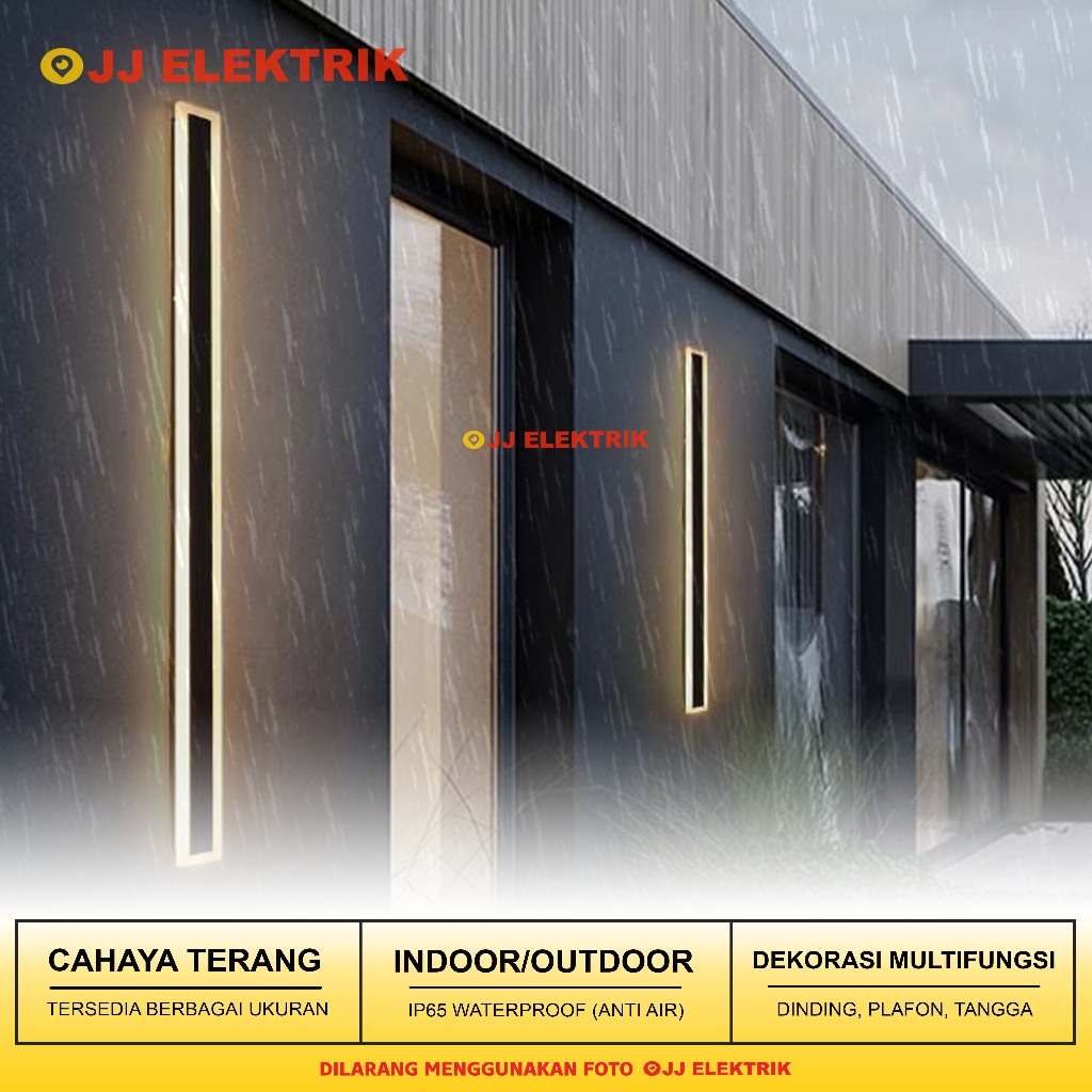 Lampu Dinding Outdoor Waterproof Taman LED Panjang Cafe Dekorasi Rumah