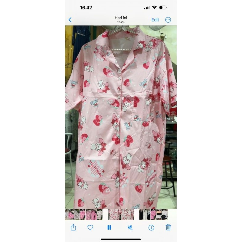setelan/ dress baju tidur bangkok import ori
